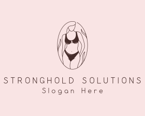 Sexy Woman Lingerie logo design