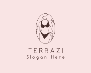 Sexy Woman Lingerie logo design