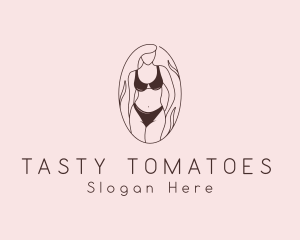 Sexy Woman Lingerie logo design