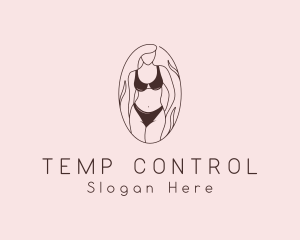 Sexy Woman Lingerie logo design