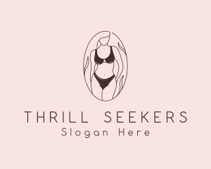 Sexy Woman Lingerie logo design