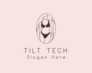 Sexy Woman Lingerie logo design