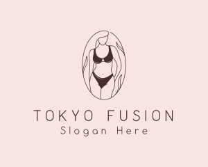 Sexy Woman Lingerie logo design