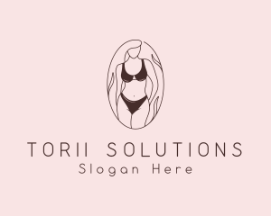 Sexy Woman Lingerie logo design