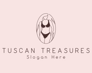 Sexy Woman Lingerie logo design