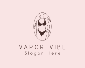 Sexy Woman Lingerie logo design