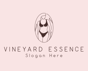 Sexy Woman Lingerie logo design