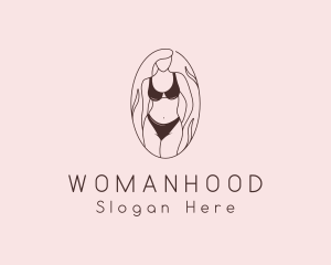 Female - Sexy Woman Lingerie logo design