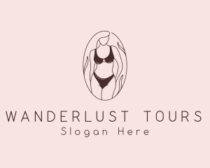 Sexy Woman Lingerie logo design