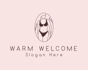 Sexy Woman Lingerie logo design