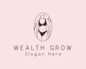 Sexy Woman Lingerie logo design