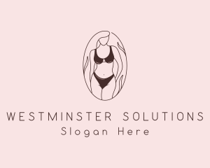 Sexy Woman Lingerie logo design