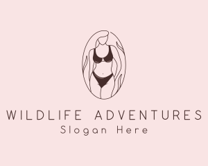 Sexy Woman Lingerie logo design