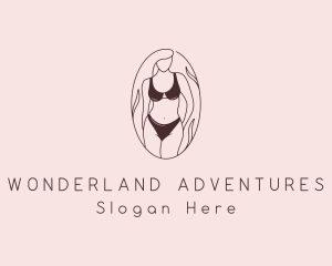 Sexy Woman Lingerie logo design