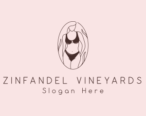 Sexy Woman Lingerie logo design