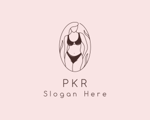 Sexy Woman Lingerie logo design