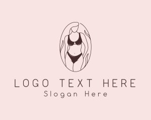 Sexy Woman Lingerie Logo