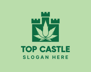 Green Cannabis Castle  logo design