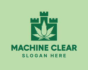 Defense Wall - Green Cannabis Castle logo design