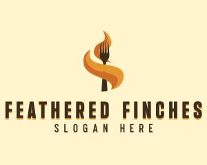 Fire Fork Barbecue logo design