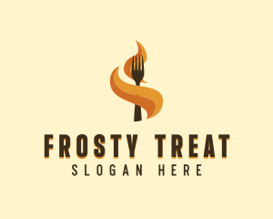 Fire Fork Barbecue logo design