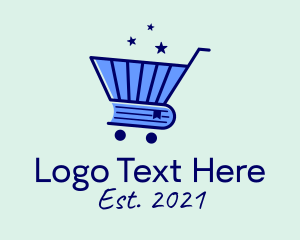 Bookshop - Online Bookstore Cart logo design