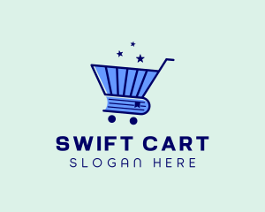 Online Book Cart logo design