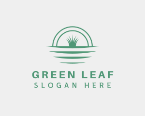 Evergreen - Grass Lawn Garden logo design