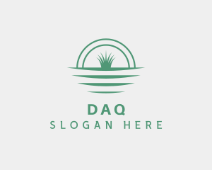 Gardener - Grass Lawn Garden logo design