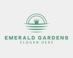 Grass Lawn Soil logo design