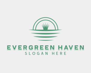 Grass Lawn Soil logo design