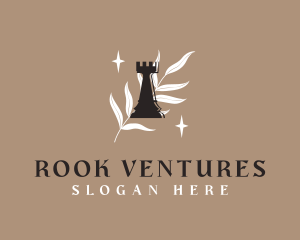 Rook - Elegant Chess Rook logo design