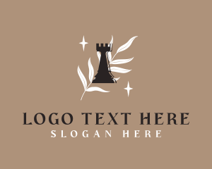 Elegant Chess Rook Logo