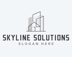 Highrise - City Building Engineer Architect logo design