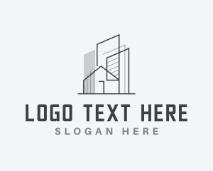 Highrise - City Building Engineer Architect logo design
