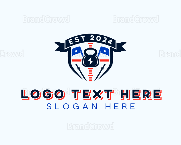 Gym Sports Weightlifting Logo