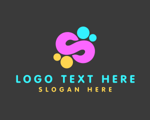 Human - Creative Infinite Letter S logo design