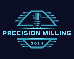 Milling - Mechanical Engrave Laser logo design