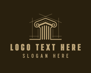 Engineering - Architect Pillar Column logo design