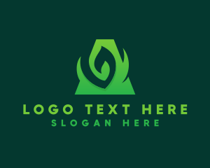 Leaf - Herbal Leaf Letter A logo design