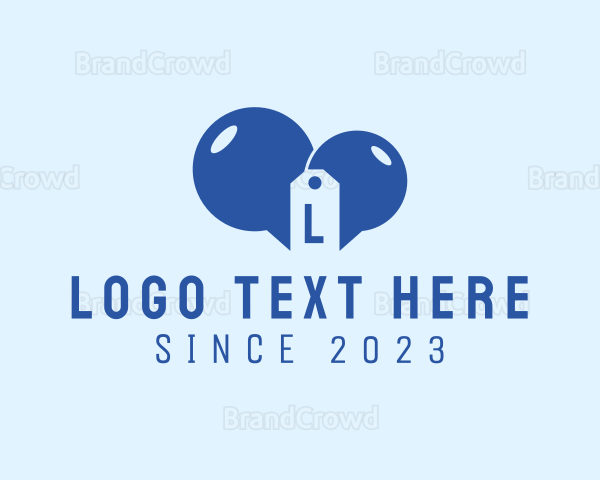 Tag Speech Bubble Coupon Logo