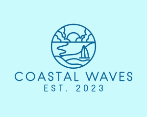 Coast - Summer Beach Coast logo design