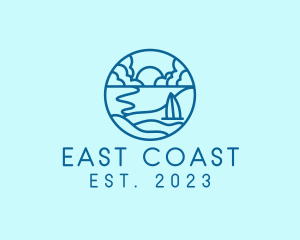 Summer Beach Coast logo design