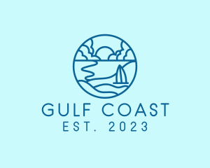 Summer Beach Coast logo design