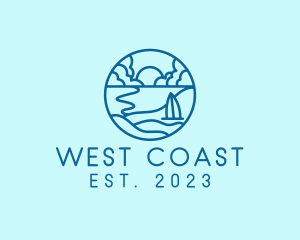 Summer Beach Coast logo design