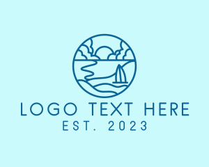 Coast - Summer Beach Coast logo design