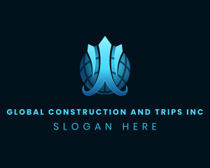 Global Arrow Logistics logo design