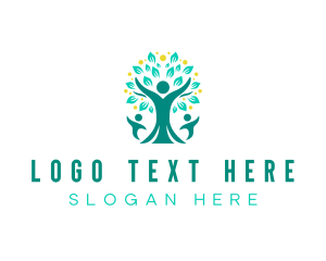 Healthcare - Leaf Family Tree logo design