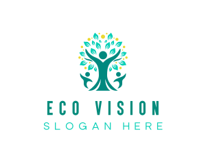 Eco Family Tree logo design