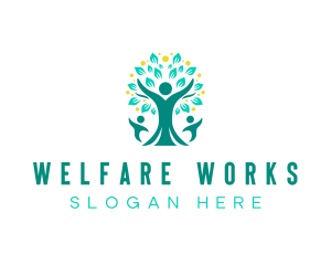 Welfare - Growth Family Tree logo design